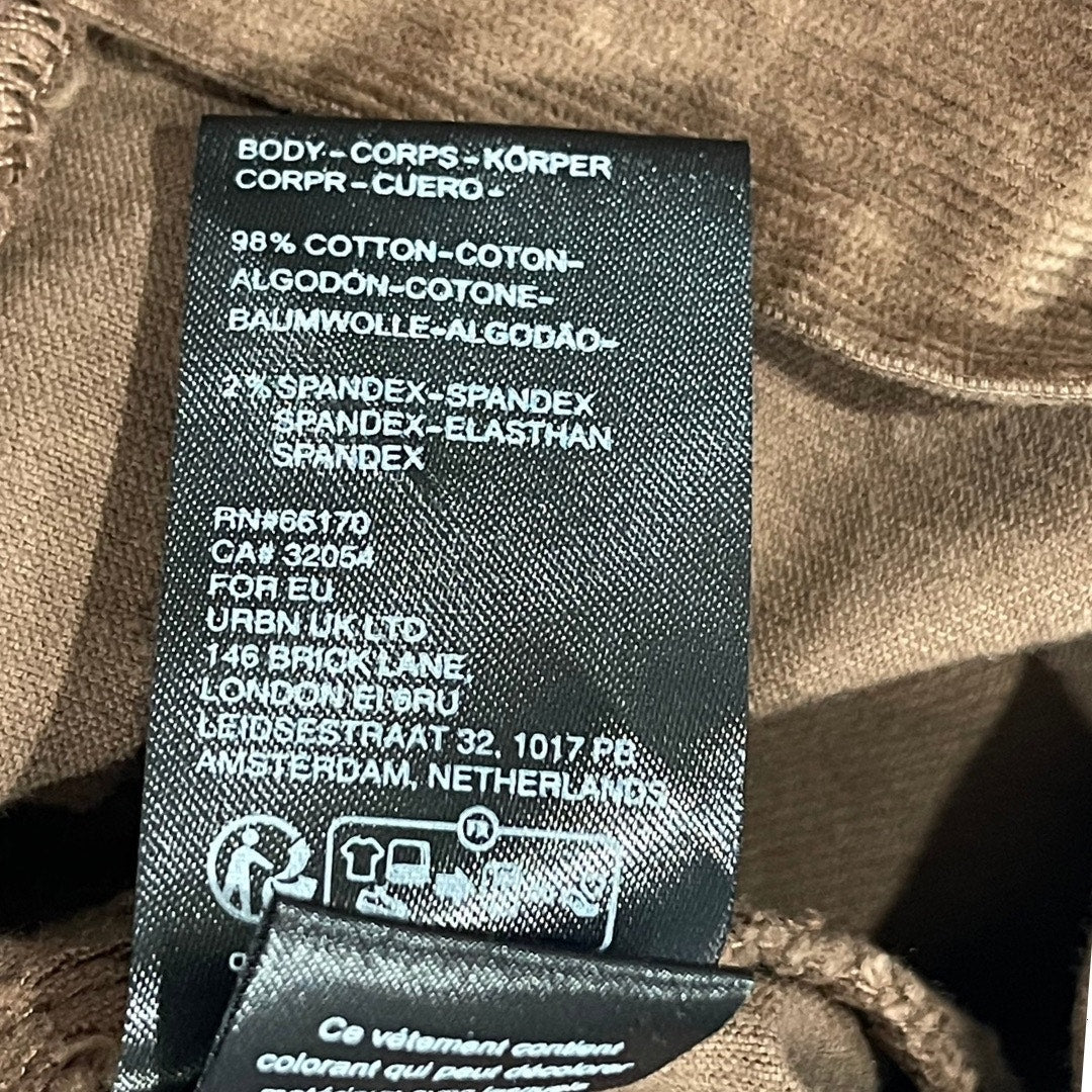 BDG Kendall Fluted Corduroy Maxi Skirt Urban Outfitters Size Medium A-Line NWT
