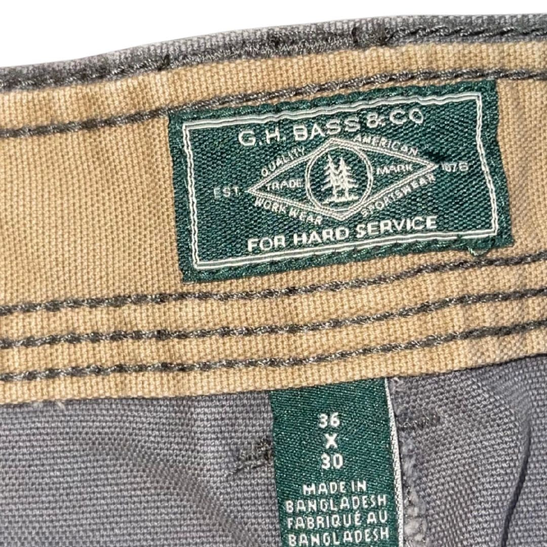 G. H. Bass For Hard Service Groundwork Men Pants size 36x30 Utility Outdoors