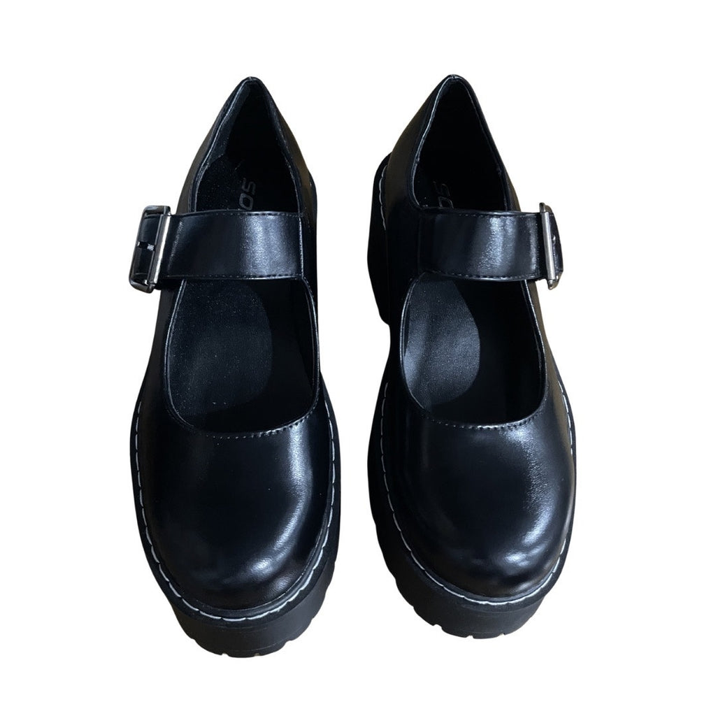 SODA Loaf Platform Mary Jane Chunky Shoes Size 8.5 Lug Sole Y2K Punk Grunge NWB