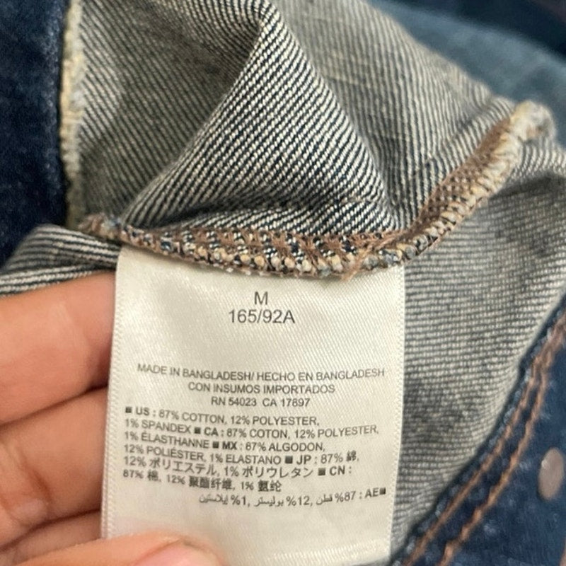 Old Navy Medium Wash Denim Trucker Jacket Size Medium Streetwear Classiccore