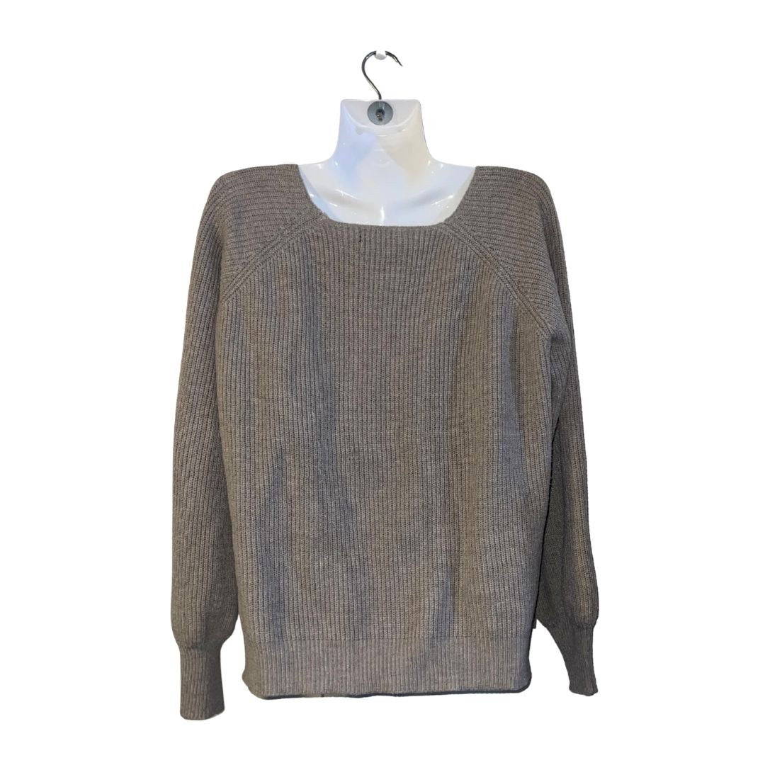 Lulus Ribbed V-Neck Oversized Relaxed Pullover Sweater Size Large Casual Comfort
