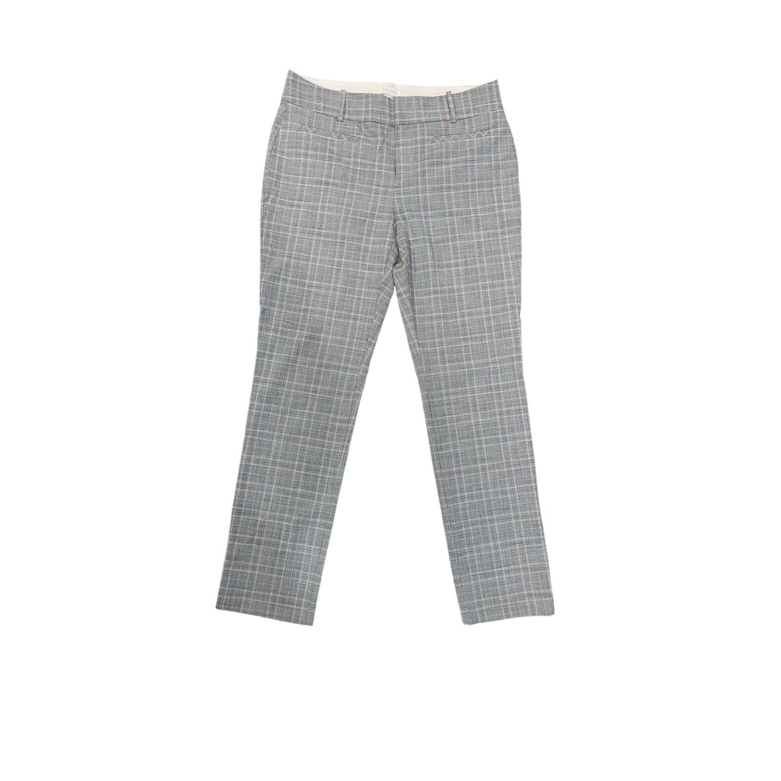 Calvin Klein Women Plaid Dress Slacks Trousers Size 6 Career Office Academia
