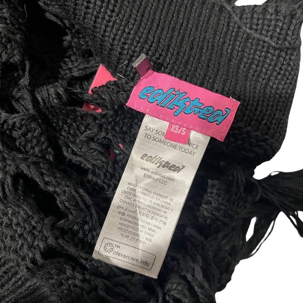 Edikted Brielle Crochet Knit Slit Maxi Skirt Cover up Size XS Boho NWT Beachy