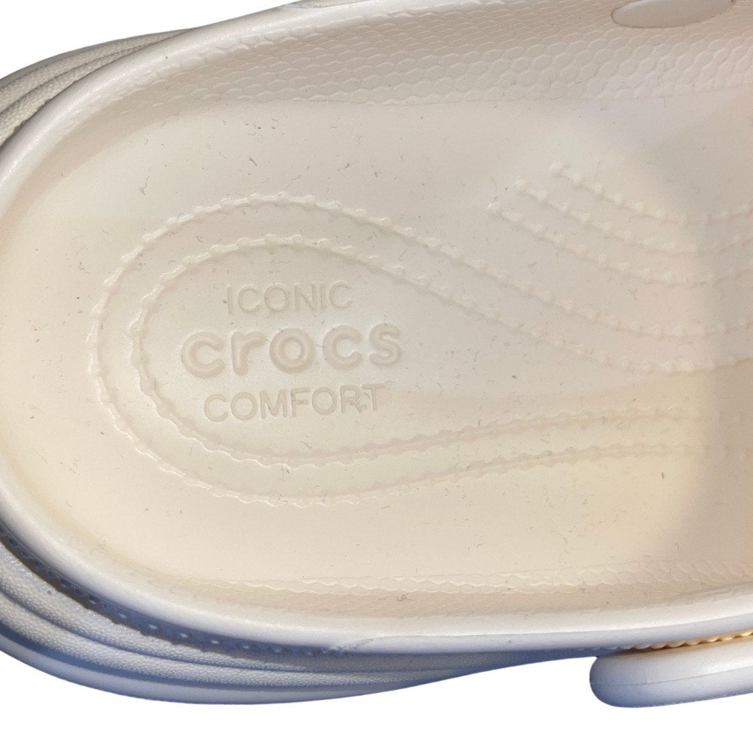 Crocs Stomp Slip on Clogs Chalk White Platform Size 10 Chunky Sole Comfort NWT