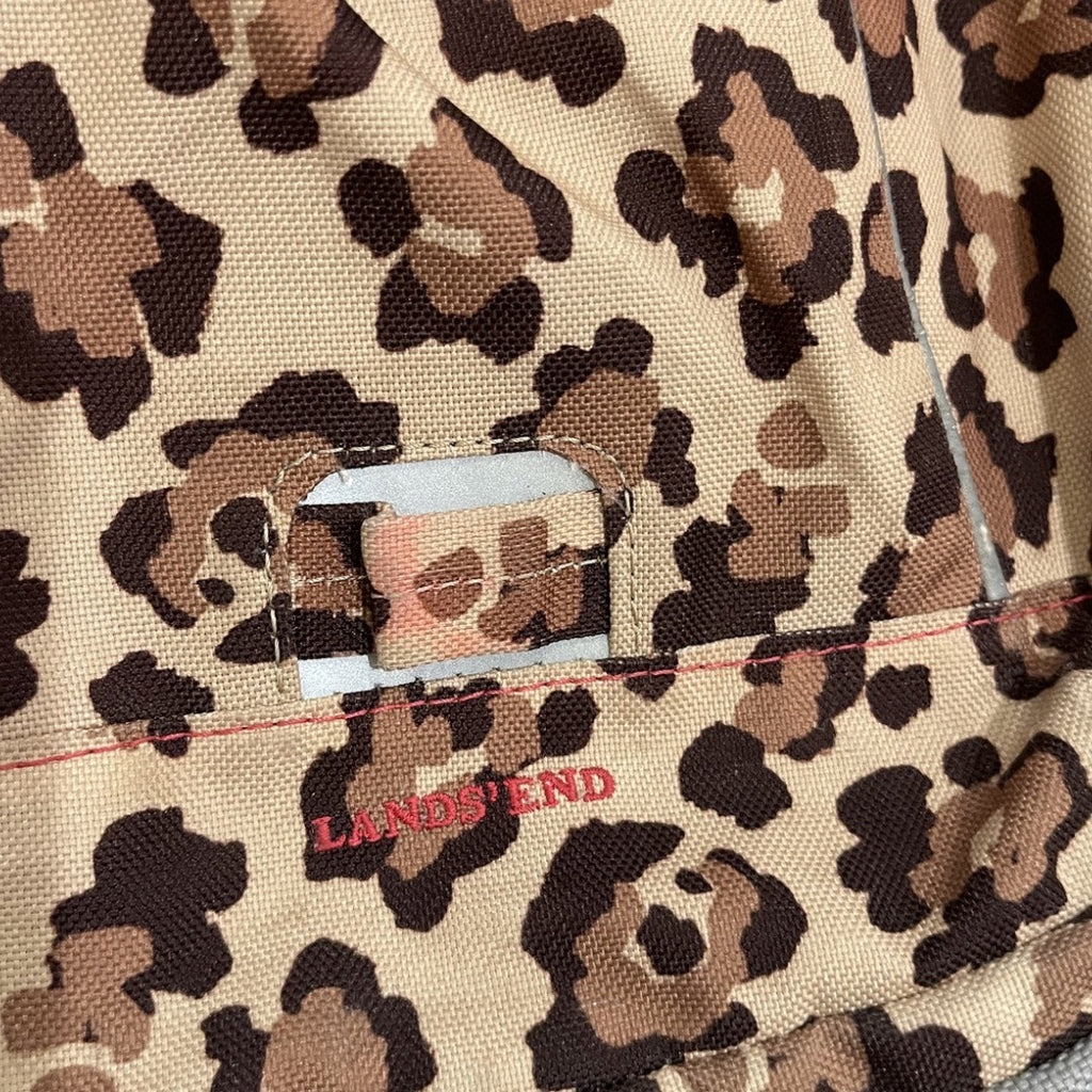 Land's End Leopard Print Big Kids Backpack Classmate School Travel