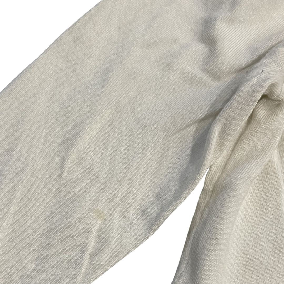 41 Hawthorn Crew Neck Pull Over Cream Sweater Eyelid Hem SZ Medium Casual Preppy