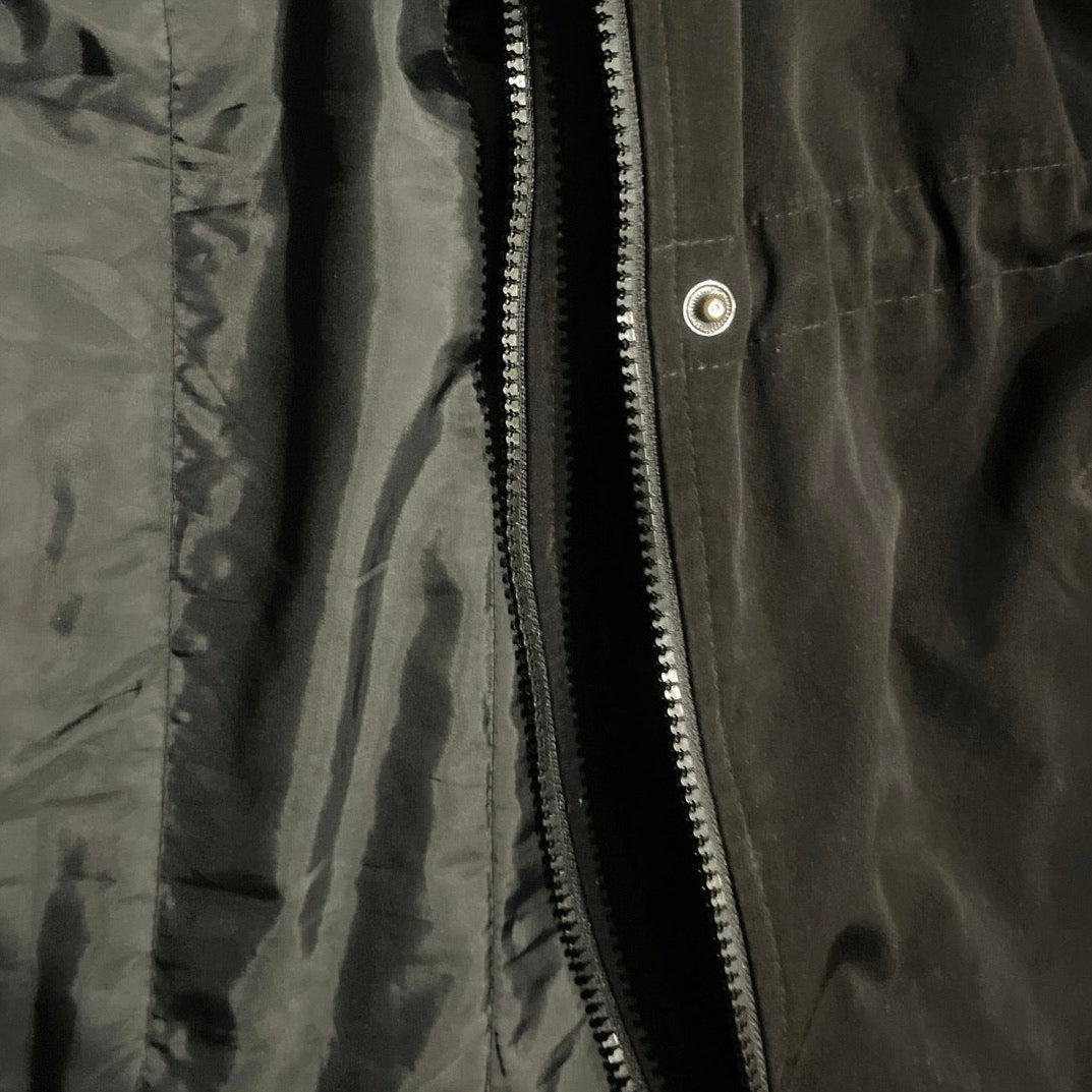 Nautical Heavyweight High Collar Full Zip Utility Jacket 1X Fleece Line Outwear