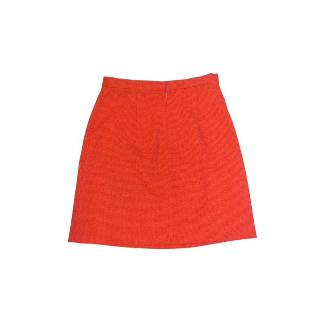 King Vintage A-line skirt fully lined brick red size 38 Euro 8 career wear
