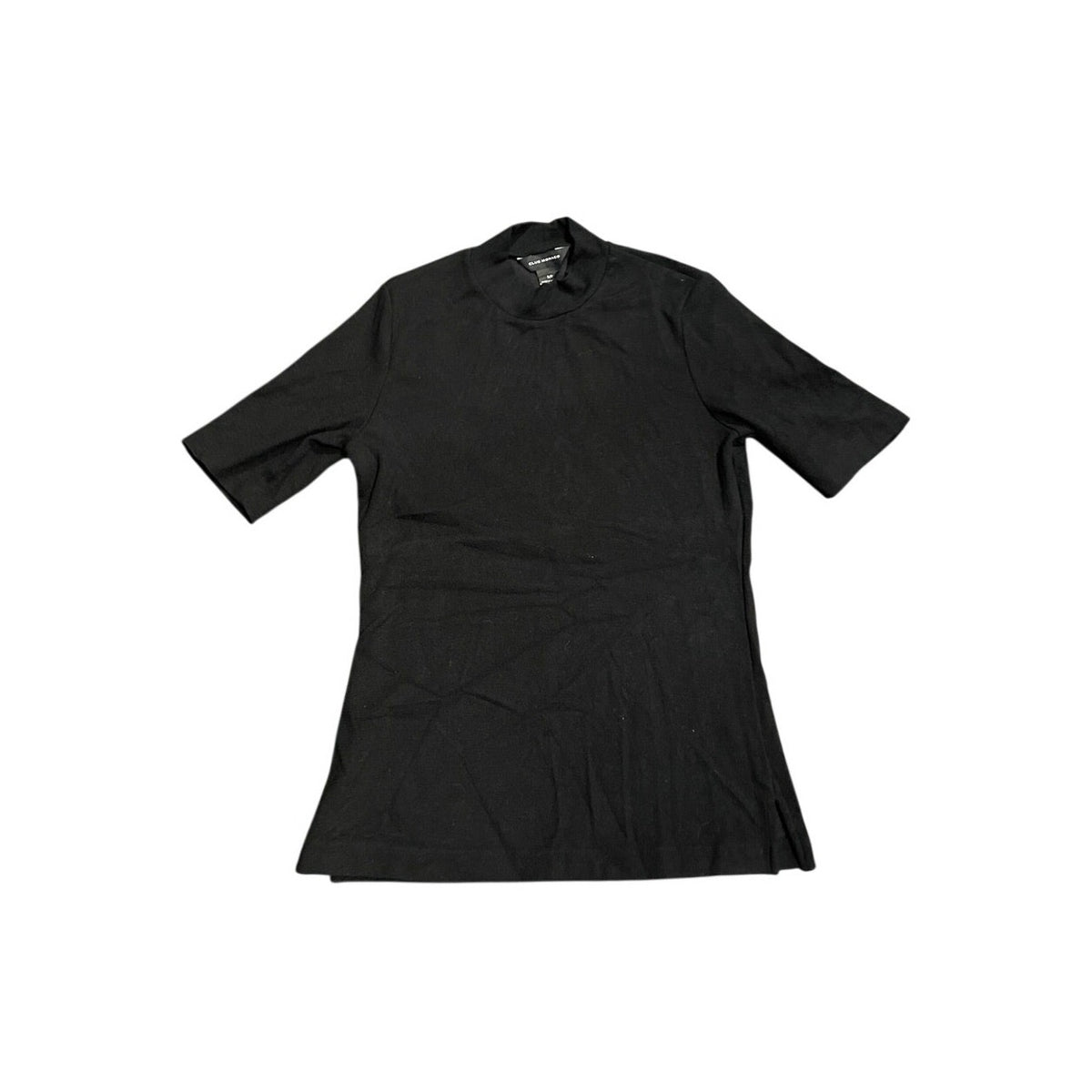 Club Monaco Lot of Two Black Shirts SZ S Casual Minimalist Chic Preppy