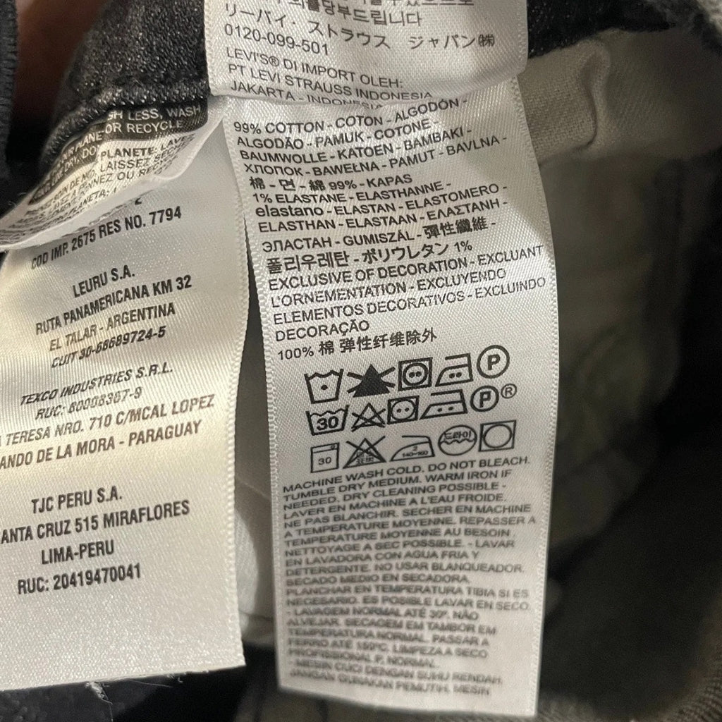 Levi's 514 Straight Fit Jeans Denim Pants Size 32X32 Streetwear Stretch