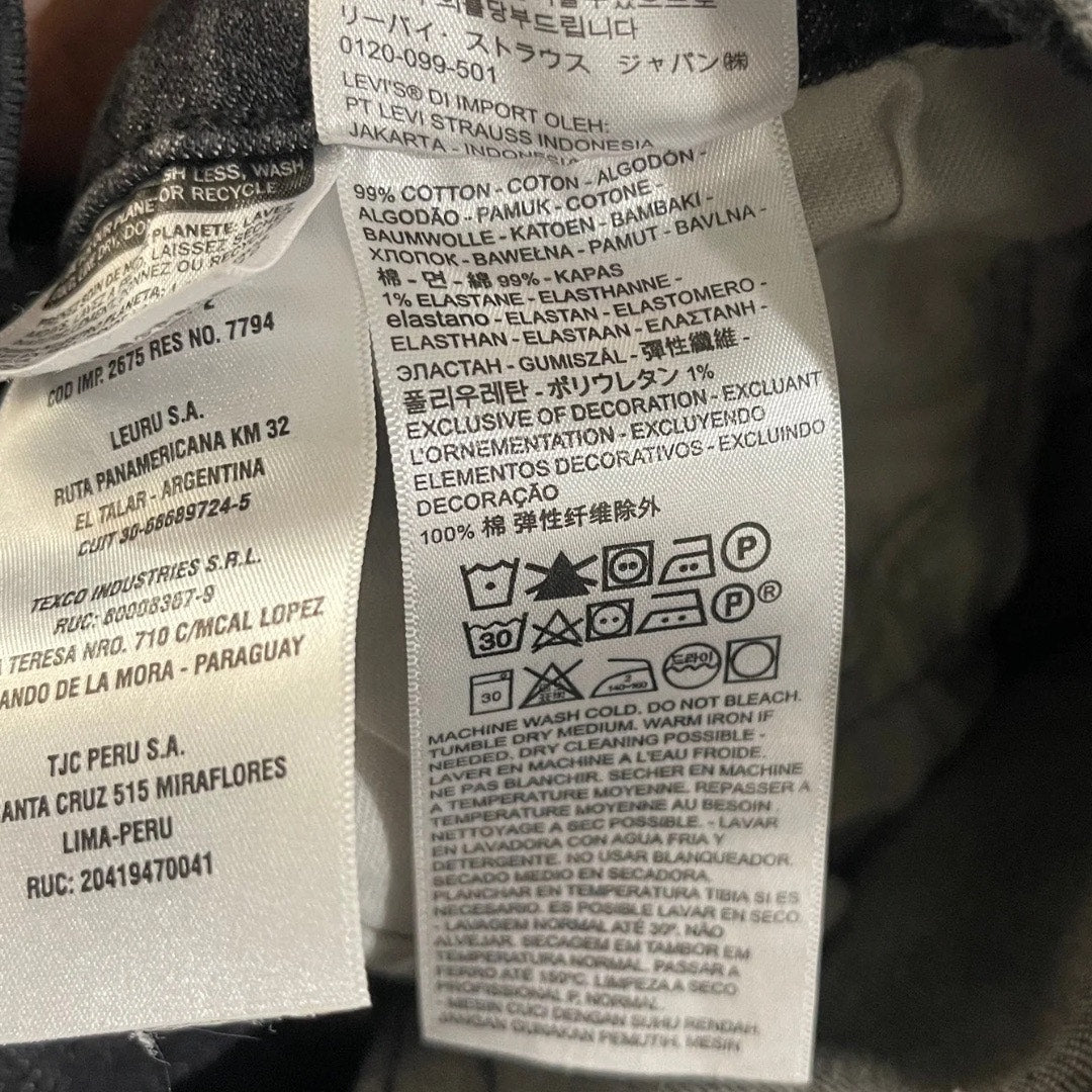 Levi's 514 Straight Fit Jeans Denim Pants Size 32X32 Streetwear Stretch