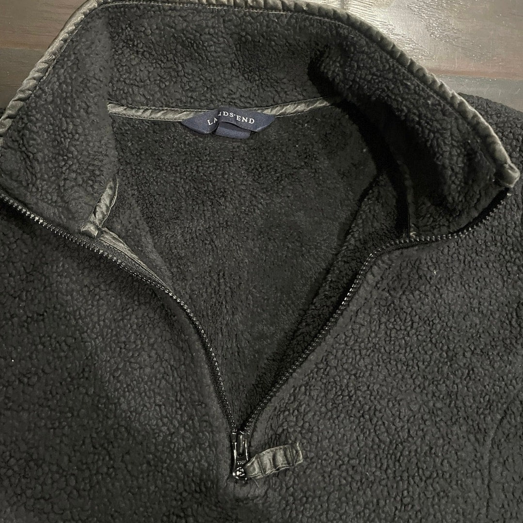 Lands End Fleece 1/4 Zip Pullover Sweater SZ M Outwear Casual Gorpcore Outdoors