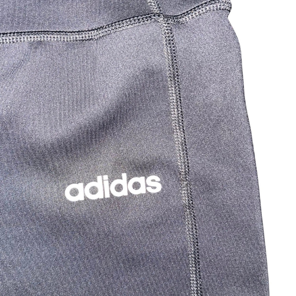 Women Adidas Climalite 3 Stripe 7/8 Leggings Pants Size Large Athletic Running