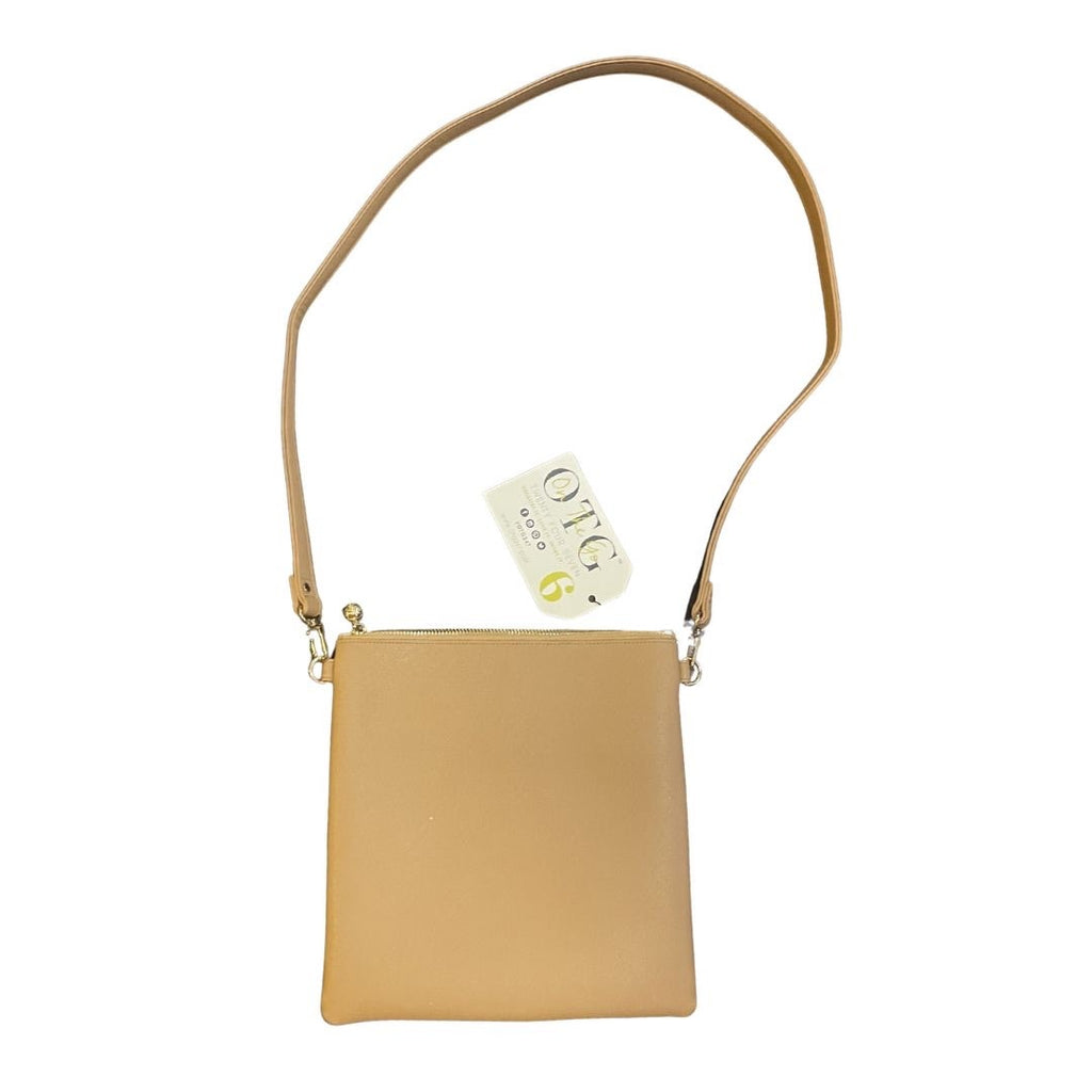 OTG 247 Timberland Crossbody Tan Bag Faux Leather Minimalist Compact NWT