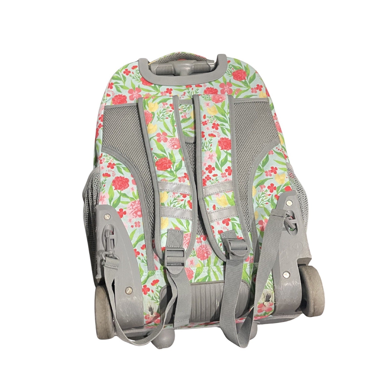 J World Sundance Laptop Rolling Backpack Floral School Work Travel Vacation