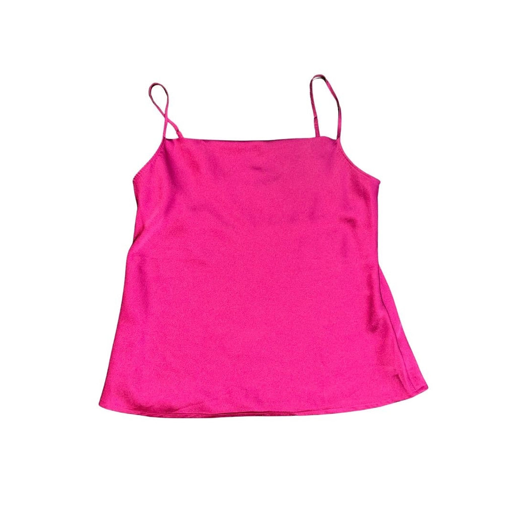 Express Berry Cowl Neck Camisole Top Large Spaghetti Adjustable Strap Blouse Y2K