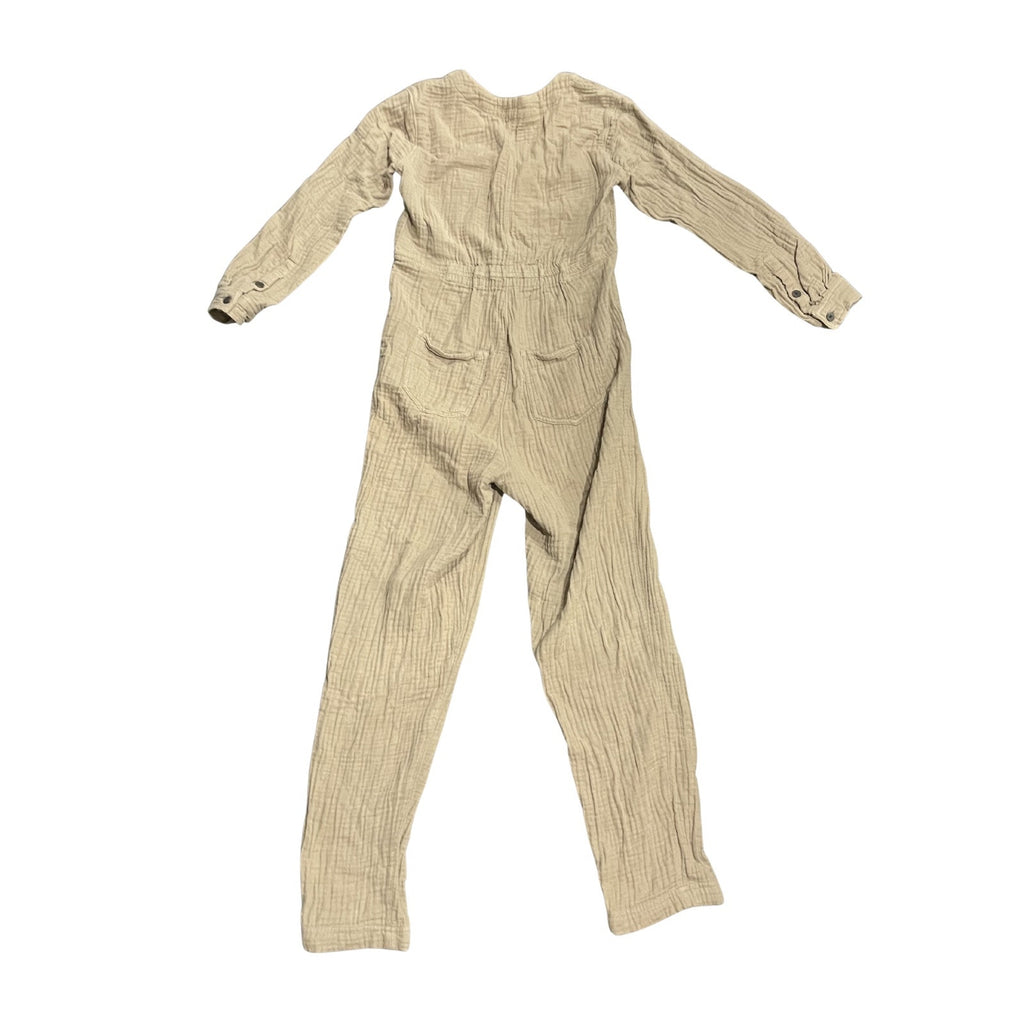 Madewell Double Gauze Lightspun Stitched Pocket Coverall Button Front Jumpsuit