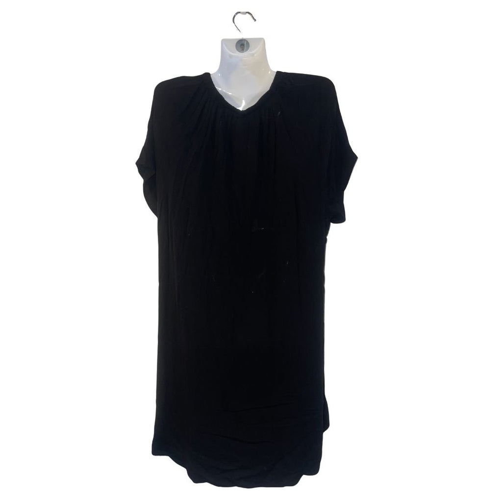 H&M Maternity Nursing Black Flow Dress Size Large Comfort Casual Relaxed NWT