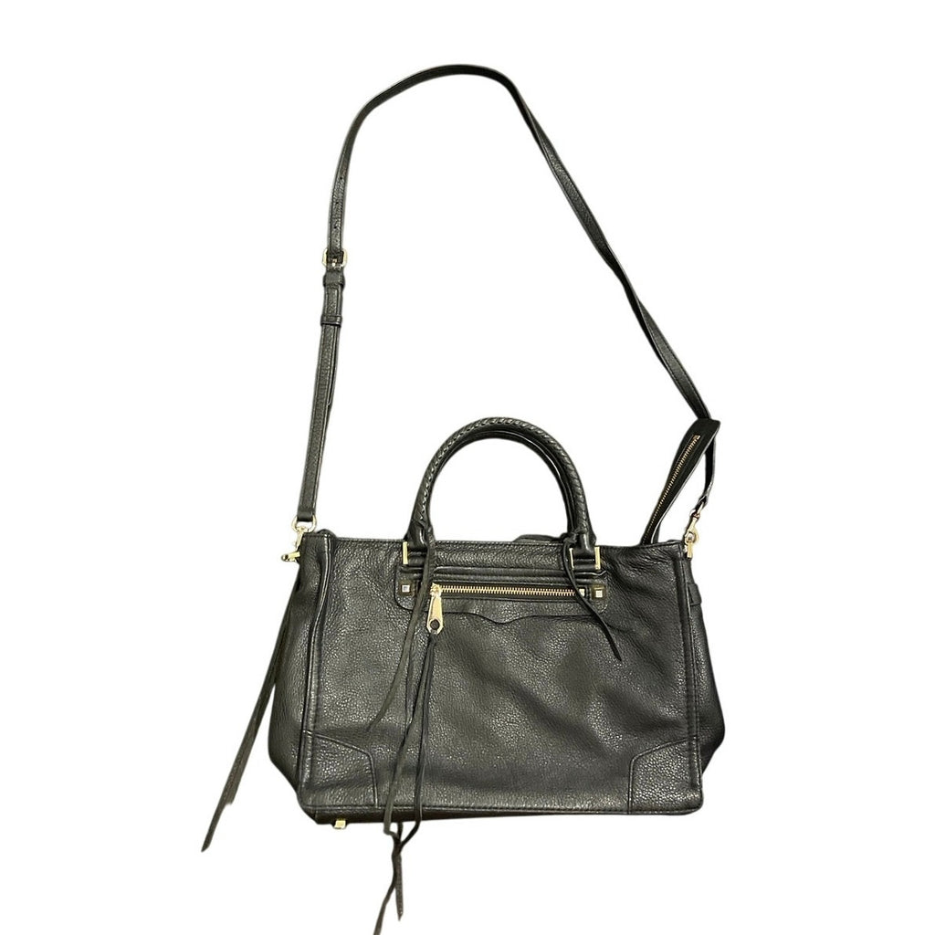 Rebecca Minkoff Reagan Satchel Top Handle Crossbody Leather Handbag Street-Chic
