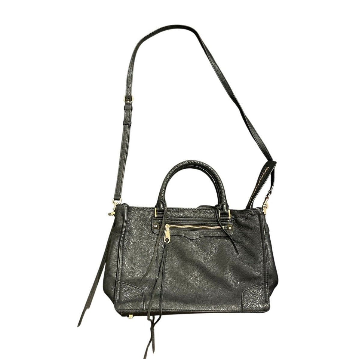 Rebecca Minkoff Reagan Satchel Top Handle Crossbody Leather Handbag Street-Chic