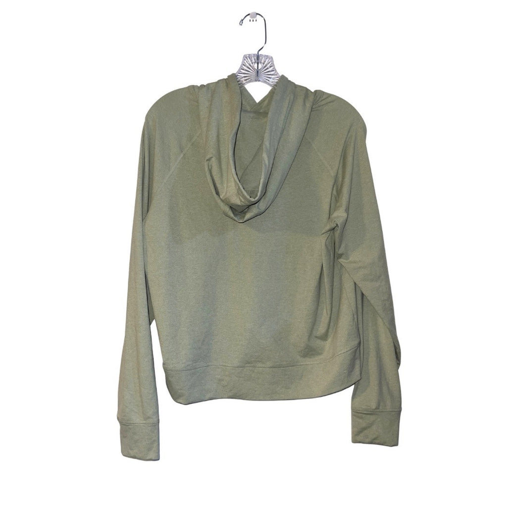 Peloton Sage Green Soft Dream-blend Hoodie & Jade Green Capri Medium Workout Set