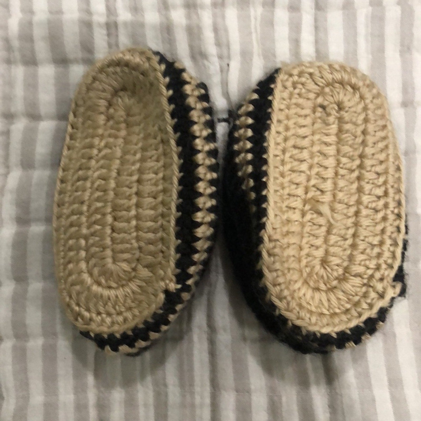 Crochet baby booties
