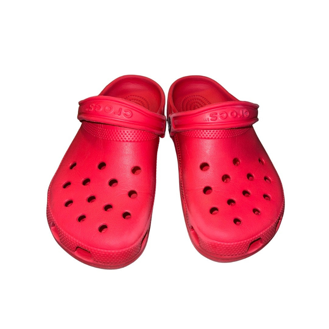 CROCS Classics Kids Shoes Red Pepper Size 3