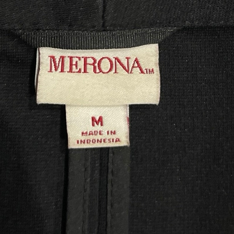 Merona Jersey Knit Open Front Blazer Size Medium Career Business Preppy Stylish