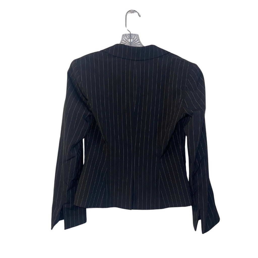 I.N.C International Concepts Pinstripe Blazer Size 2 Vintage 90s Preppy Chic