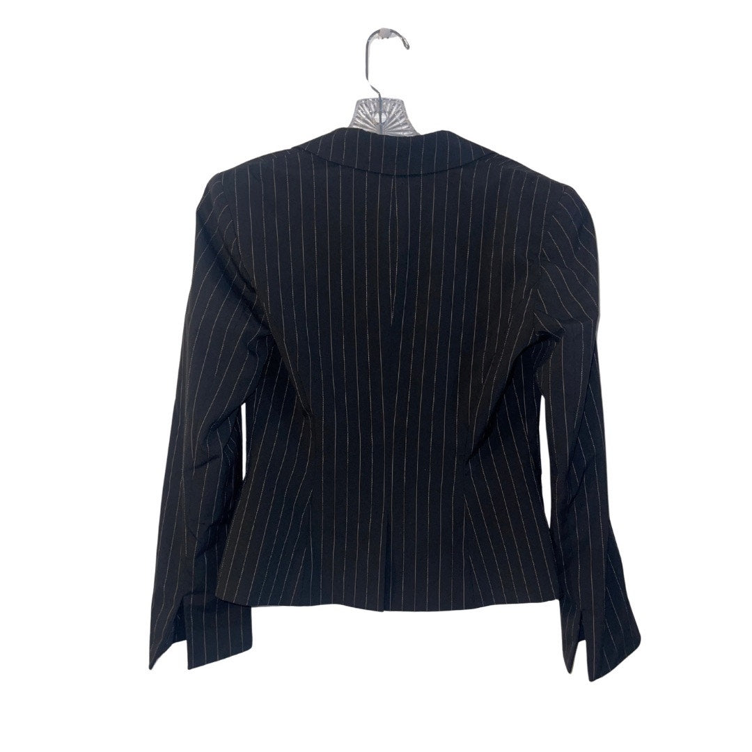 I.N.C International Concepts Pinstripe Blazer Size 2 Vintage 90s Preppy Chic