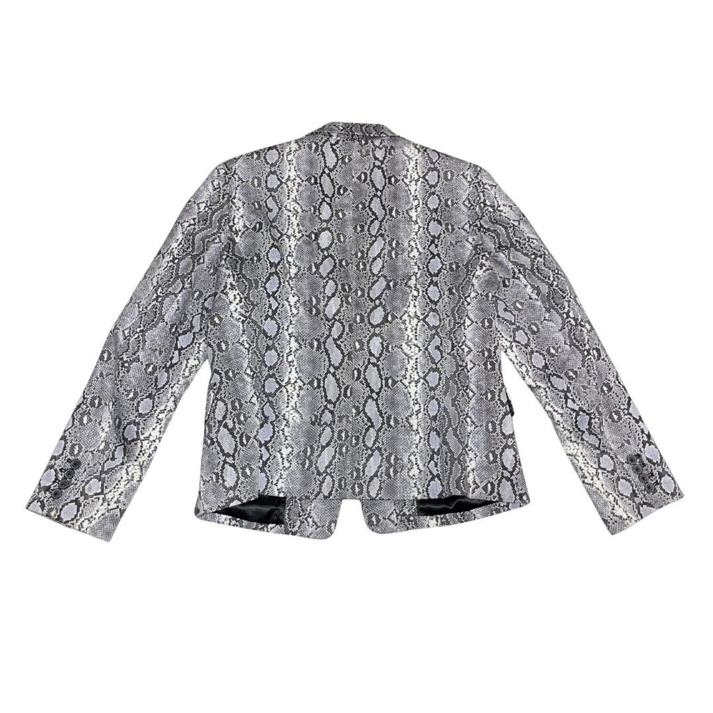 Michael Michael Kors Snakeskin Print Front Button Blazer 14 Stylish Classy Chic