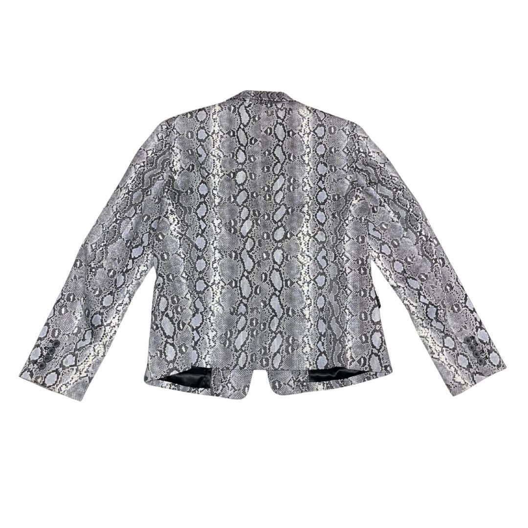 Michael Michael Kors Snakeskin Print Front Button Blazer 14 Stylish Classy Chic