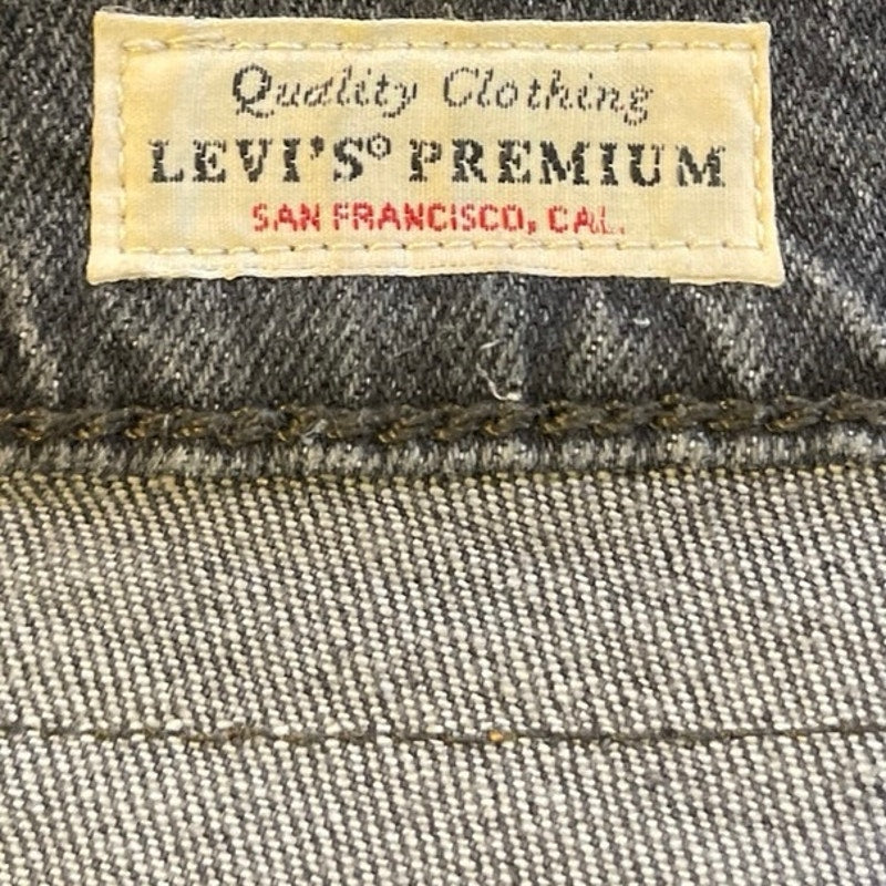 Levi's 501 Faded Black High Rise Denim Cut Off Jean Shorts Daisy Dukes Festival