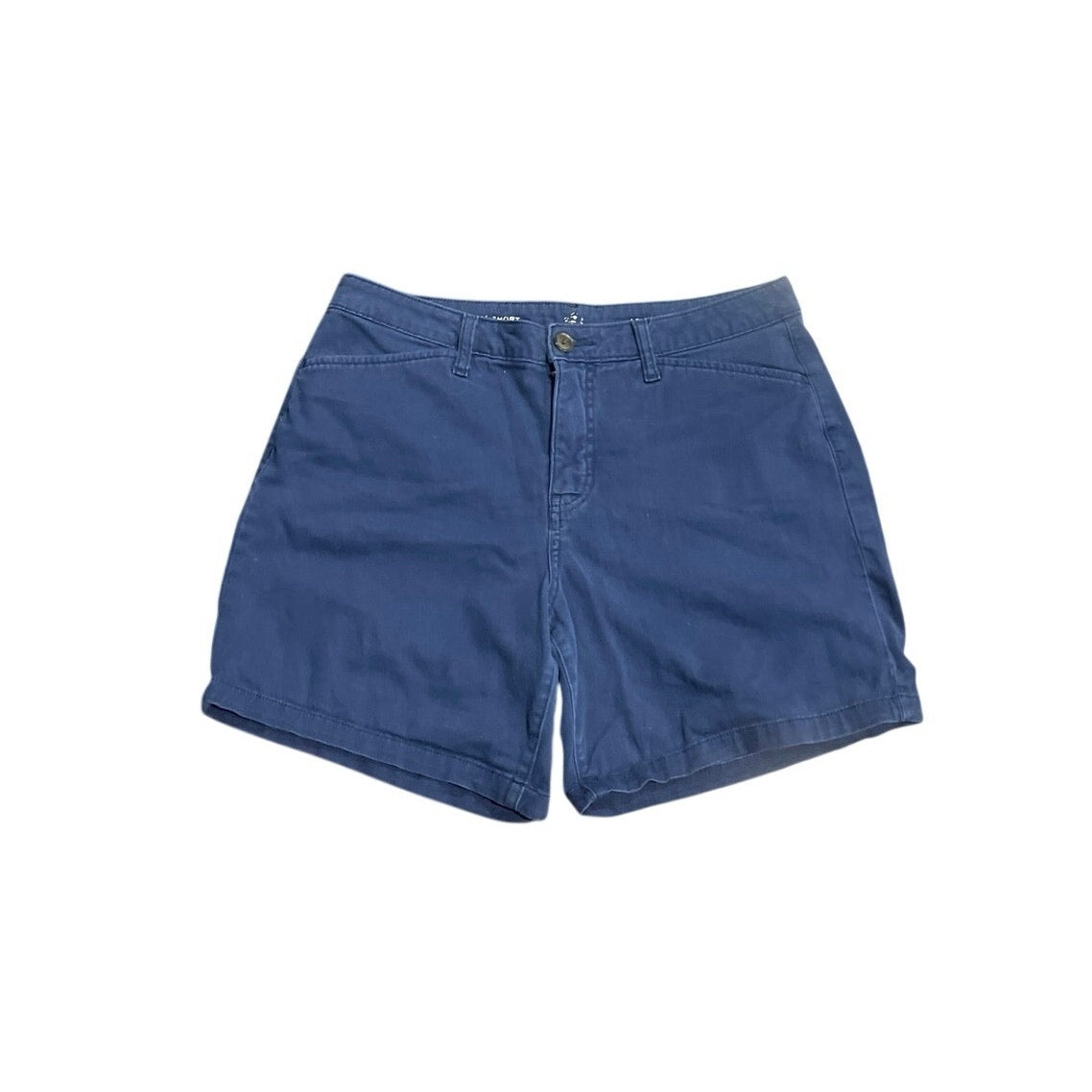 St. John's Bay Blue Chino Shorts SZ 12 Casual Nautical Coastal Preppy Streetwear