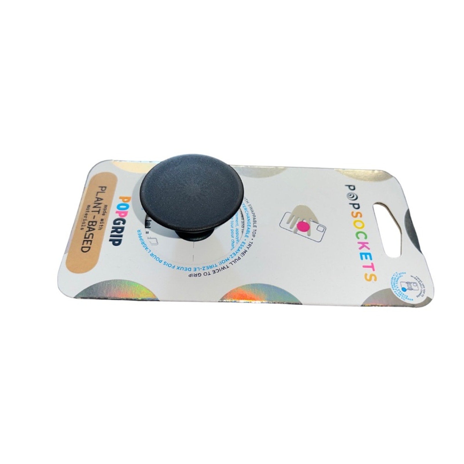 Brand-new Black PopSockets Phone grip & stand with swappable top.