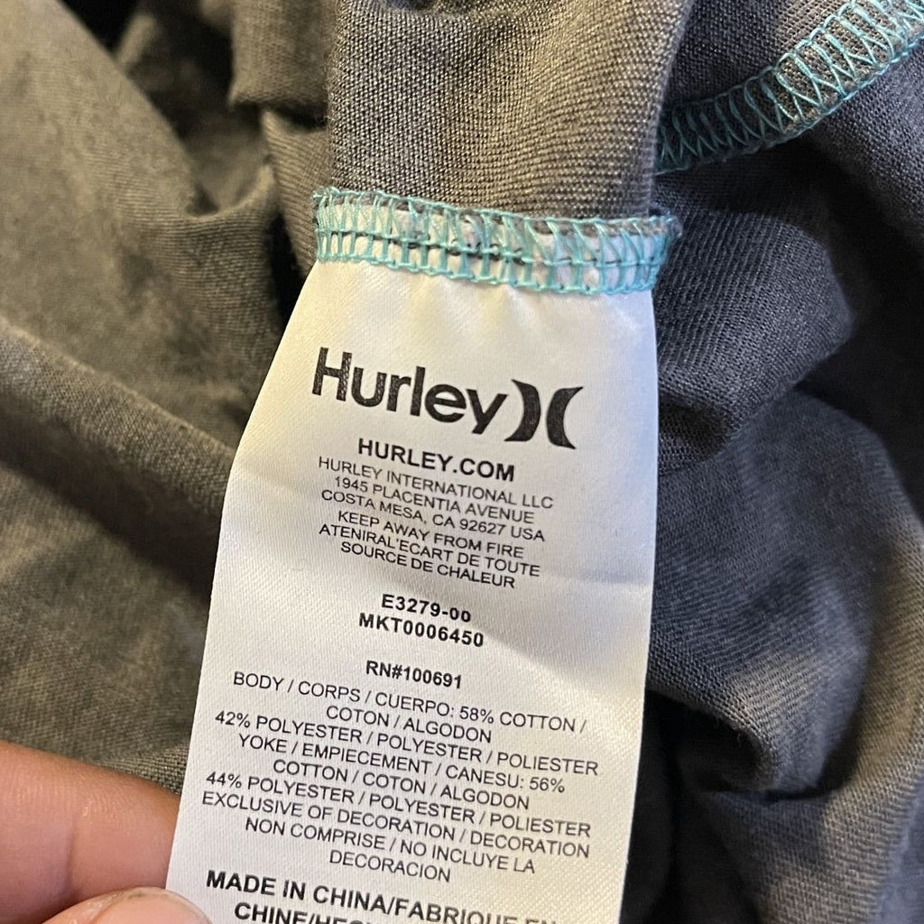 Hurley Button Polo Two Tone Shirt Size XL Streetwear Beach Casual Wear