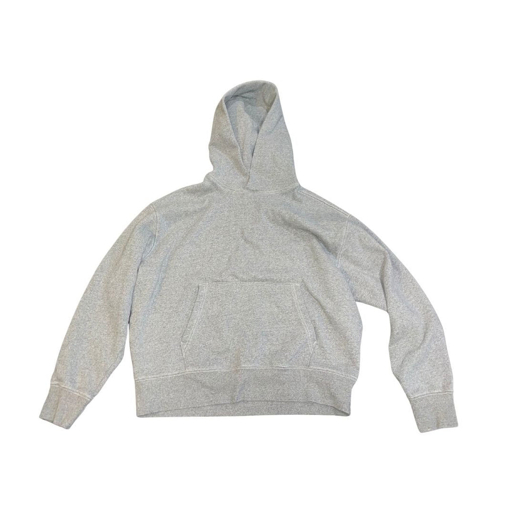 AE American Eagle Relaxed Fit Heavyweight Logo Hoodie Gray Size Large Casual