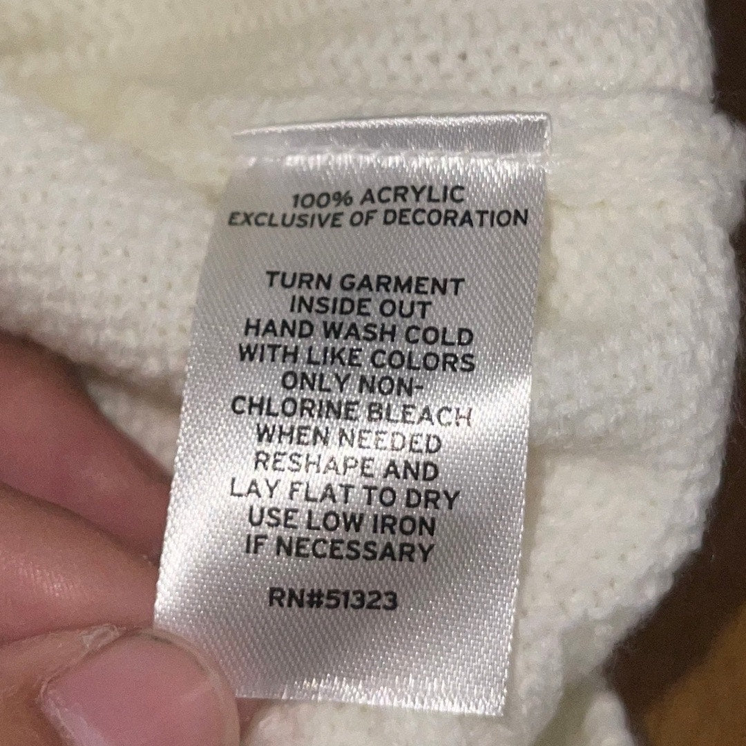 1.State Floral Embroidered Bubble Sleeve Crewneck Sweater Small Boho Chic NWT