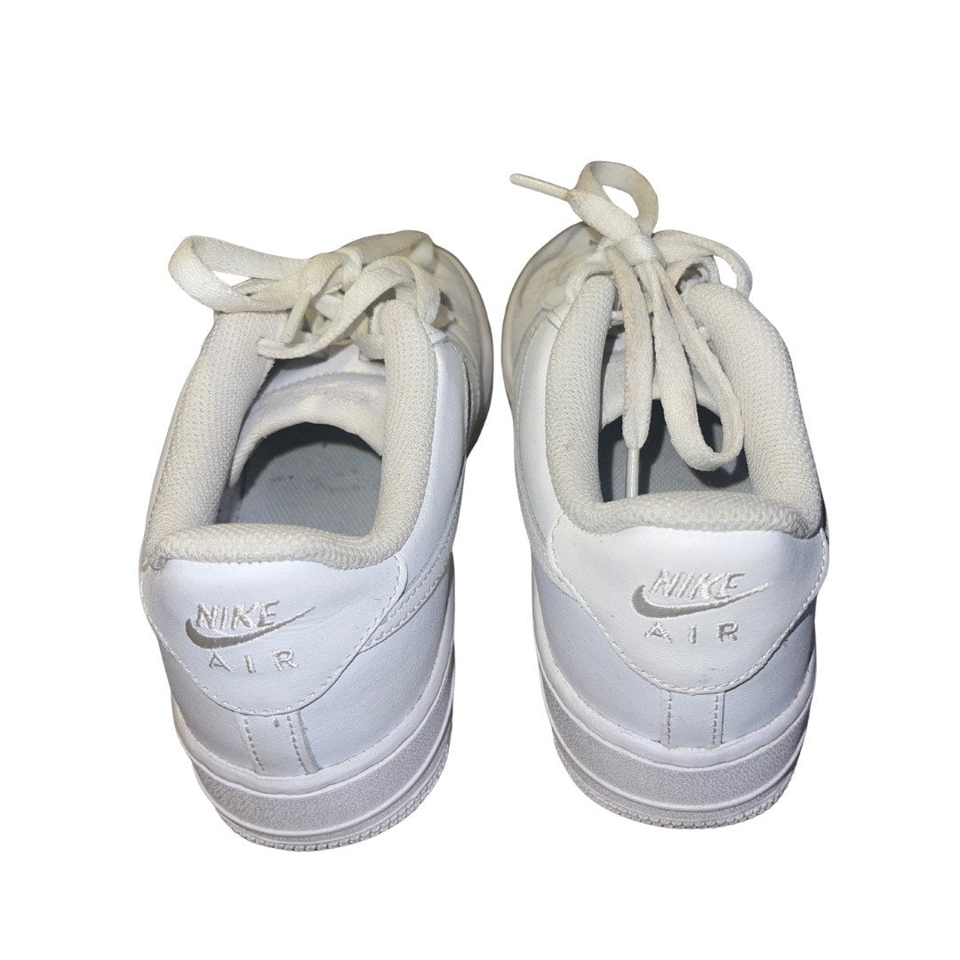 Nike Air Force 1 Kids Youth Size 6 Triple White Low Cut Shoes Athletic Sneakers