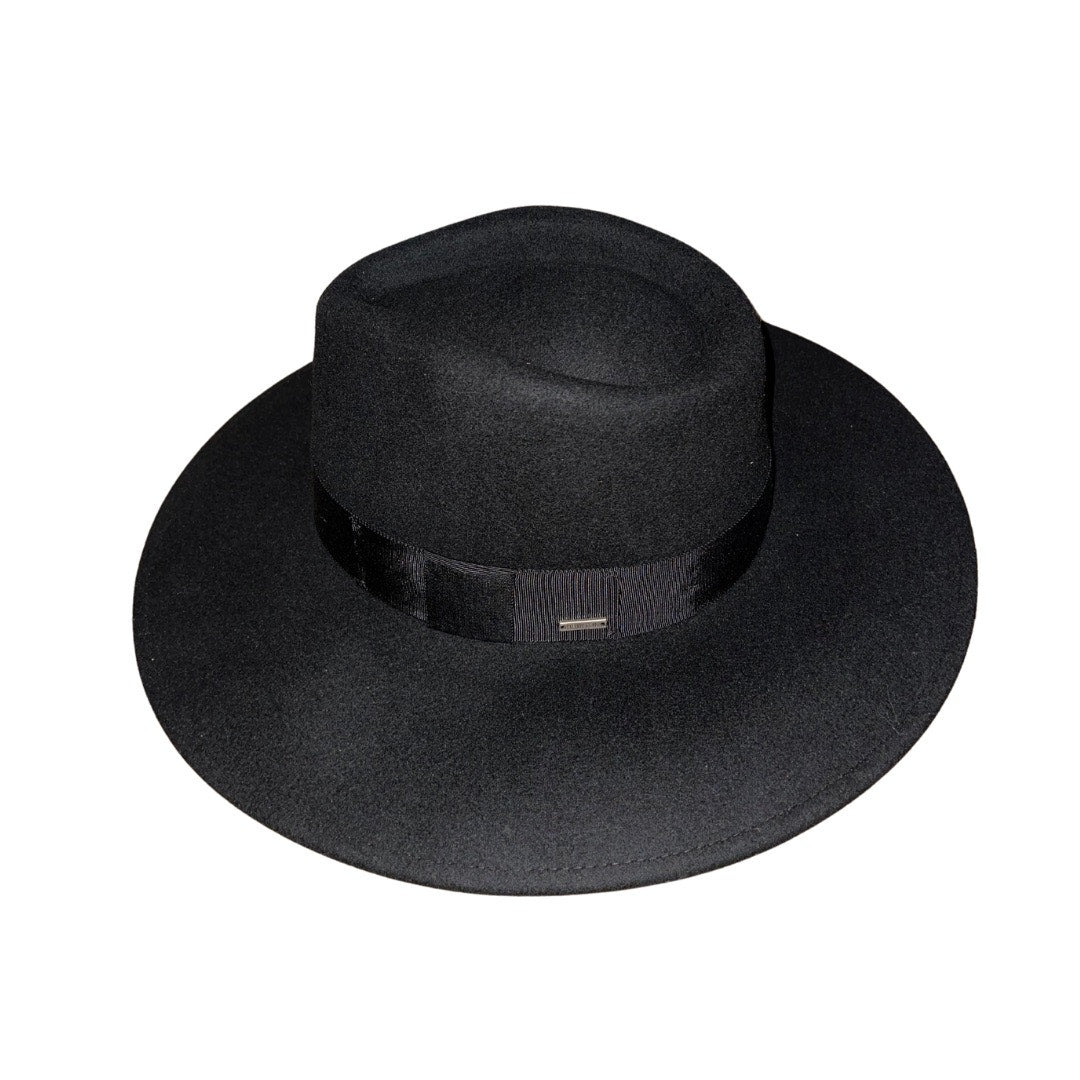 Brixton Joanna Fedora Felt Hat 100% Wool Felt Adjustable Unisez Size L NWT
