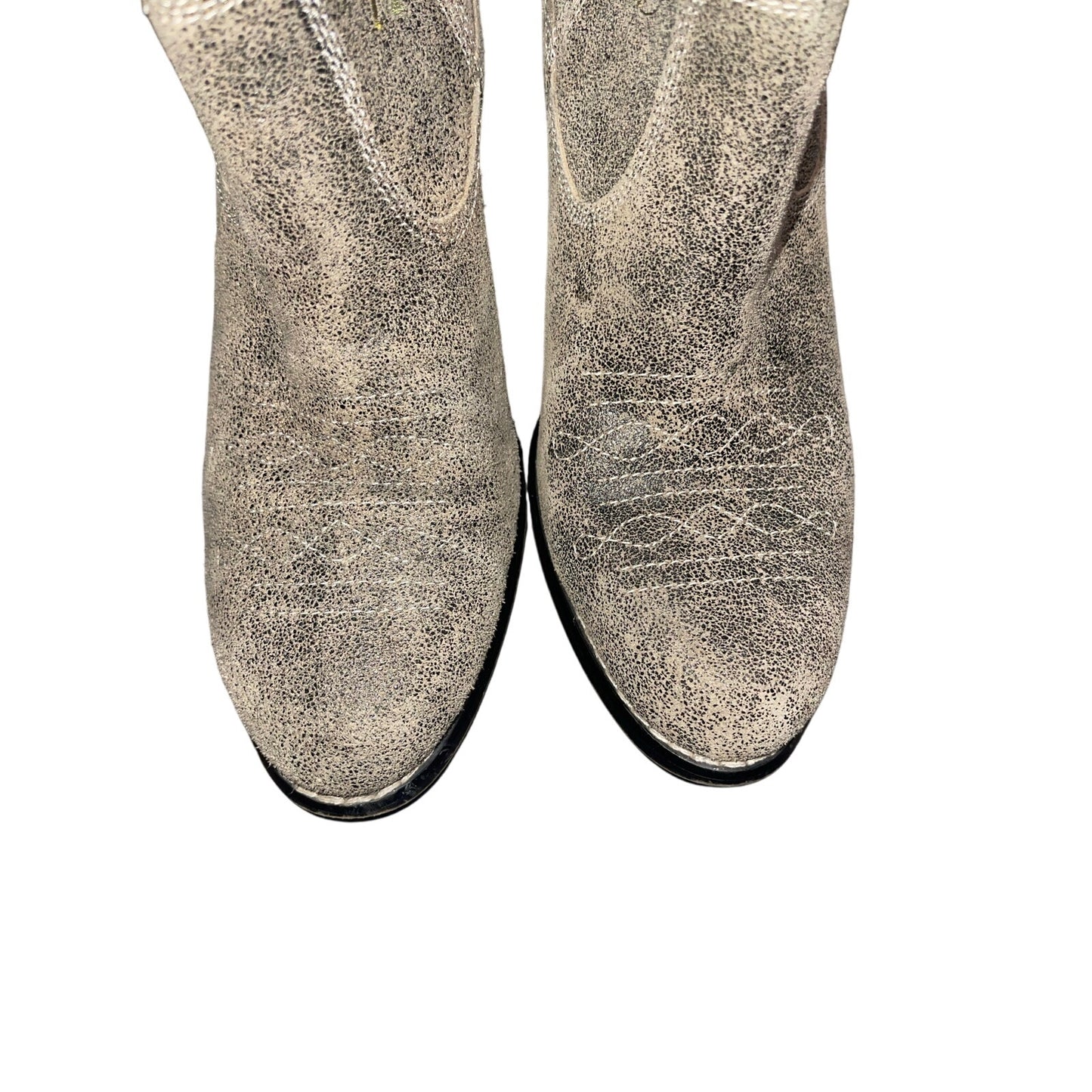 Anthropologie Seychelles Festival Cowgirl Western Boots Embroidered Chunky Heel