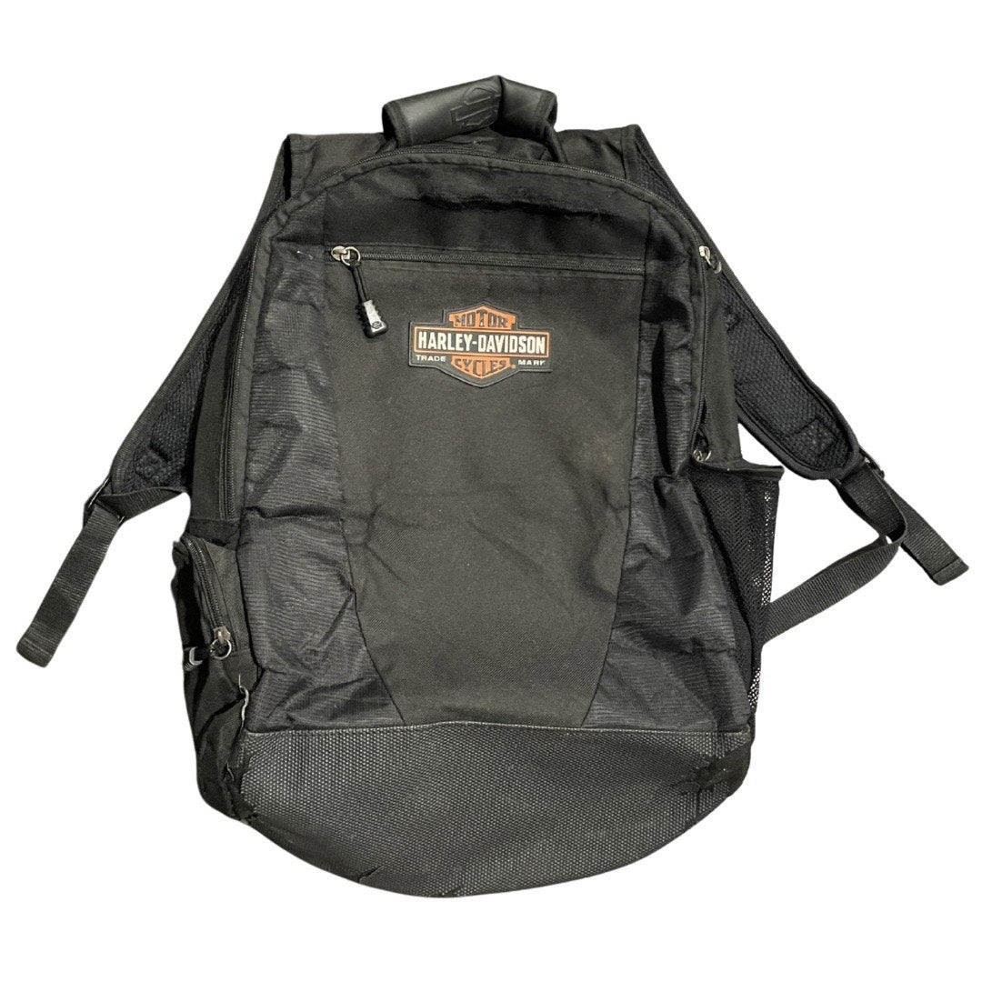 Harley Davidson Backpack Motorcycle Biker Laptop Travel Carryall Flaw