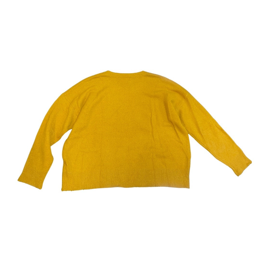 Forever 21 Yellow Cozy Knit Sweater Plus Size 1X Casual Fall Y2K