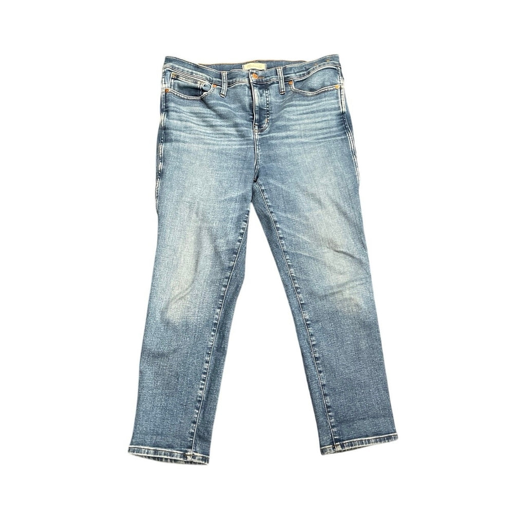 Madewell Denim Stovepipe Slim Straight Leg Jeans SZ 32 Casual Streetwear