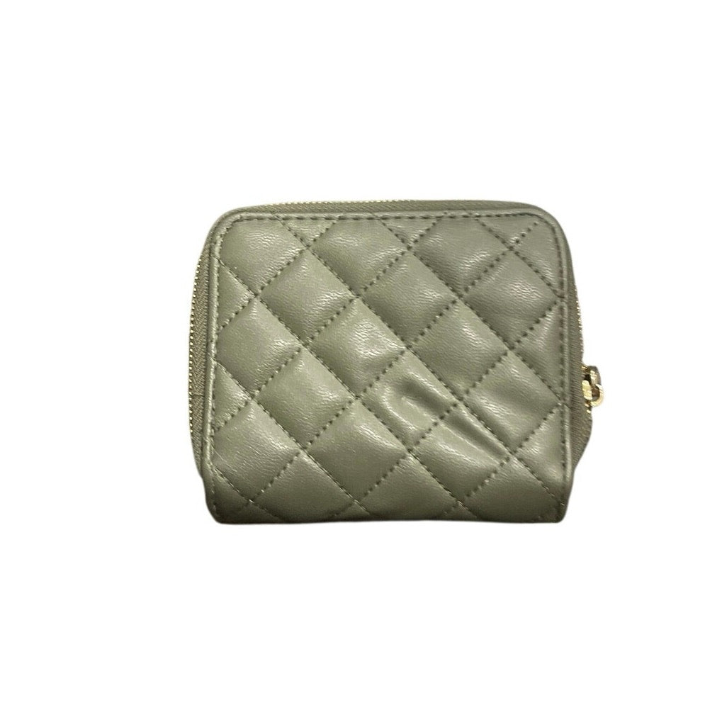 Steve Madden Quilted Full Zip Small Fold Wallet Accessory Y2K