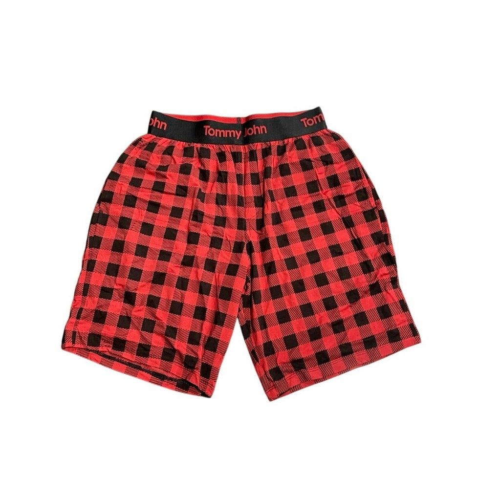 Tommy John Sleepwear Red and Black Buffalo Plaid SZ S Pajamas Pants Shorts NWT