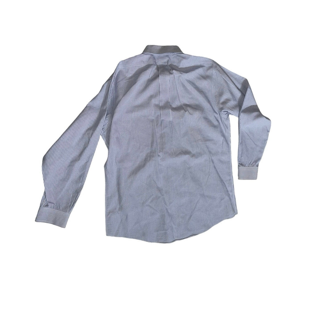 Brooks Brothers Blue plaid collar button up long sleeve dress shirt