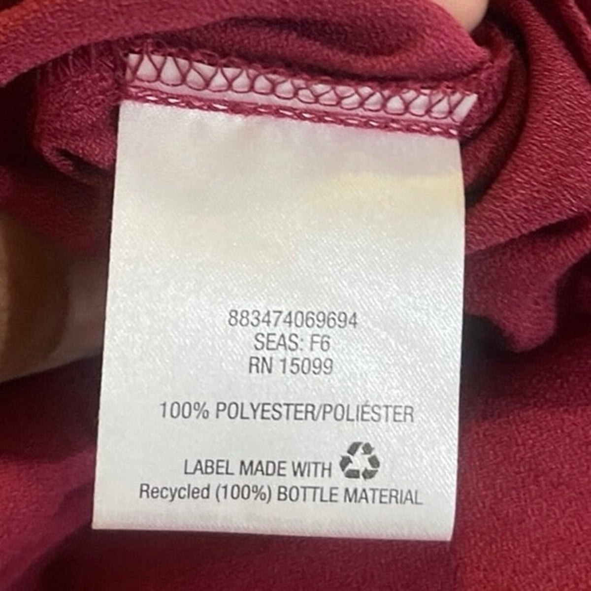 Simply Emma Burgundy Long Sleeve Flowy Blouse Plus SZ 1X Lagenlook Peasant
