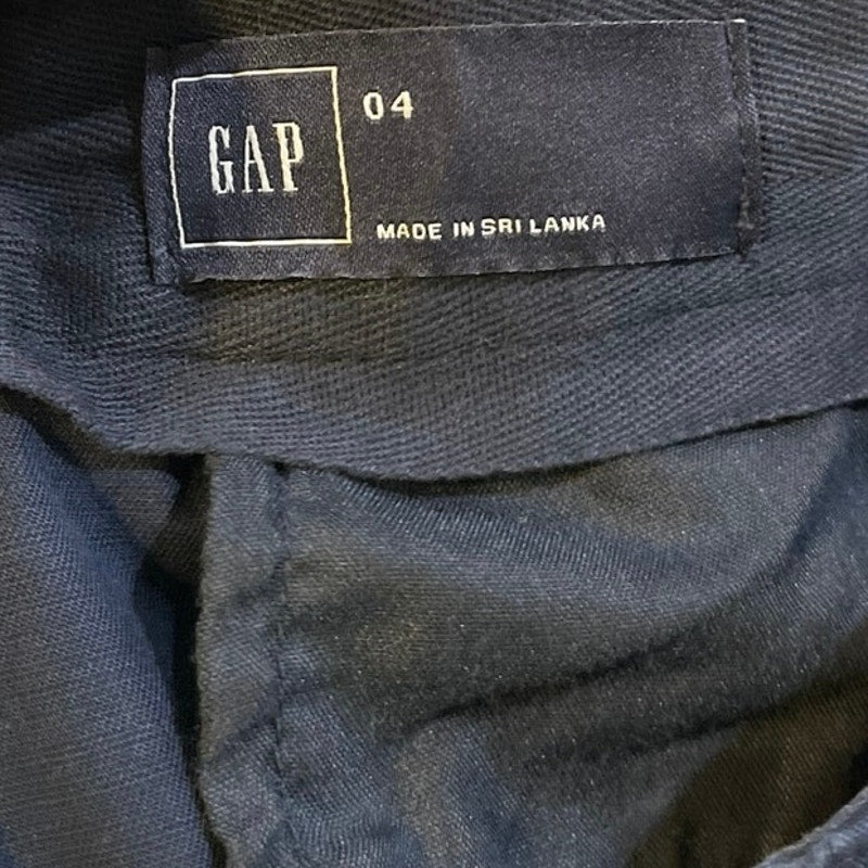 Gap Navy Blue Chino Shorts SZ 4 Nautical Coastal Preppy Casual Wear