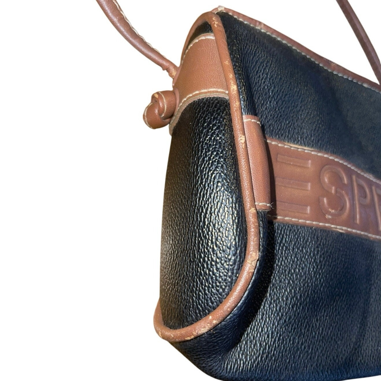 Vintage 1980's 1990's Esprit Crossbody Purse Bag Brown/Black